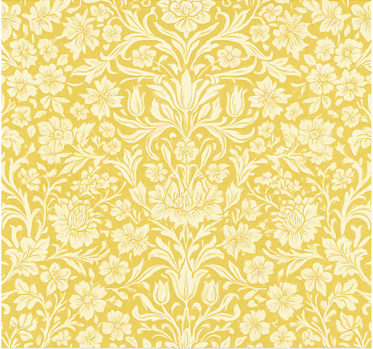 Cortina roller comedor flores mandala amarillas - TenVinilo