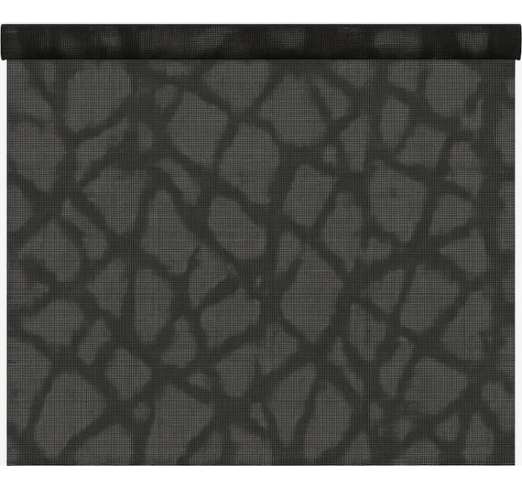 Cortina roller oficina traslúcida negra/gris - TenVinilo