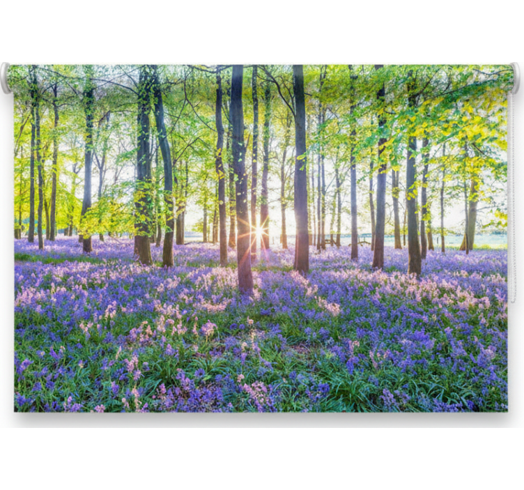 Cortina roller árboles modernismo inspirado en la naturaleza - TenVinilo