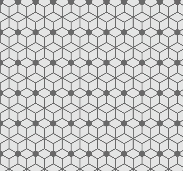 Cortina roller baño diseño de azulejos hexagonales - TenVinilo