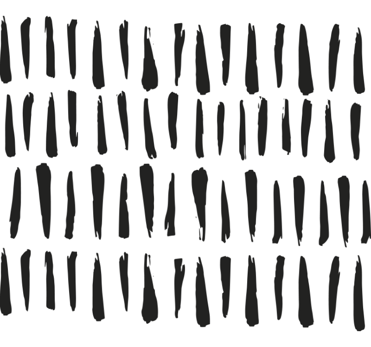 Cortina roller baño rayas negras elegantes - TenVinilo