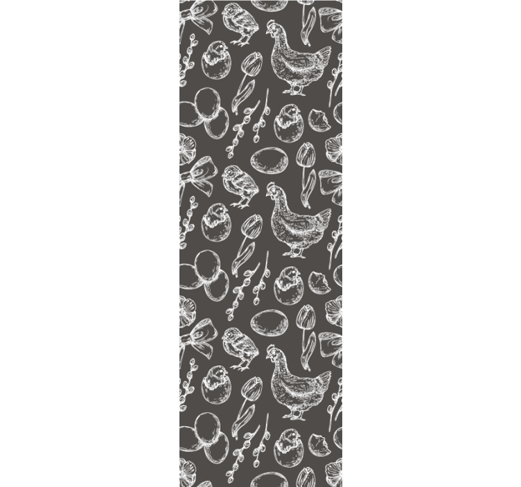 Cortina roller cocina dibujo de cocina rústica - TenVinilo