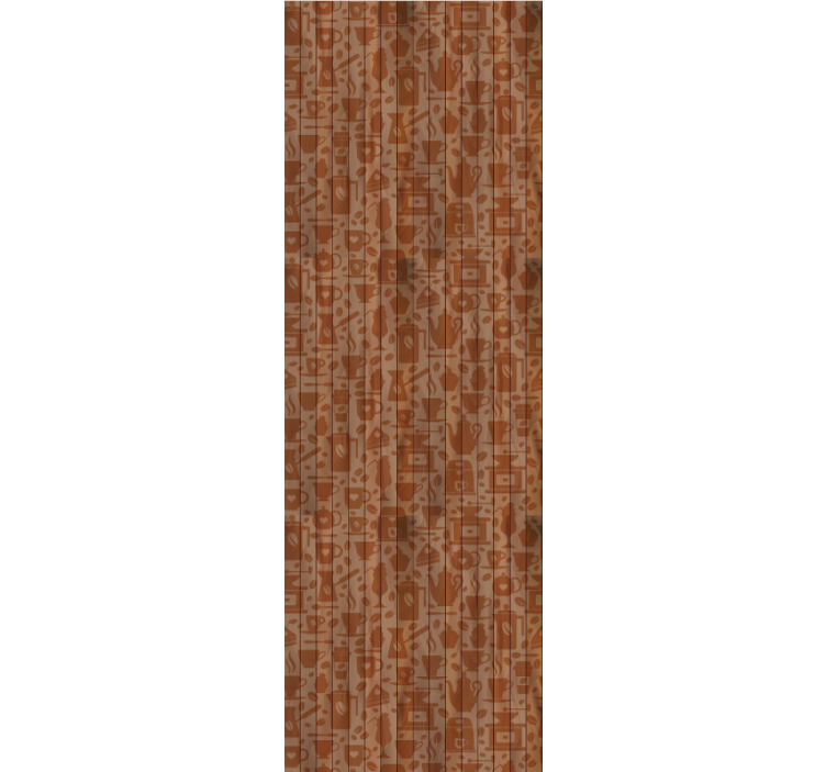 Cortina roller cocina motivos de cafetería - TenVinilo