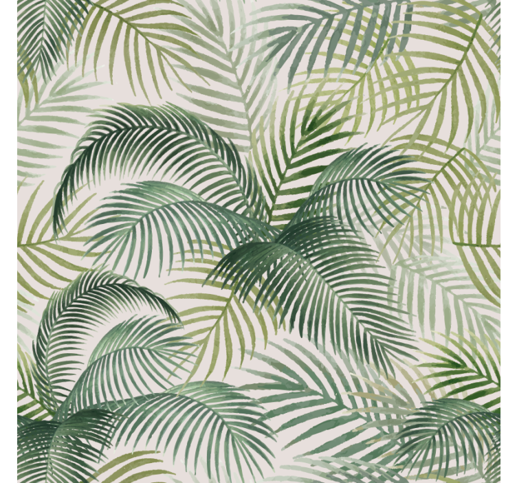 Cortina roller comedor hojas verdes salvajes - TenVinilo