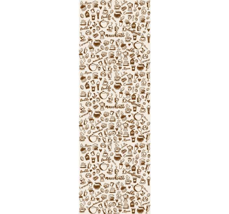 Cortina roller comedor tradición del café italiano - TenVinilo