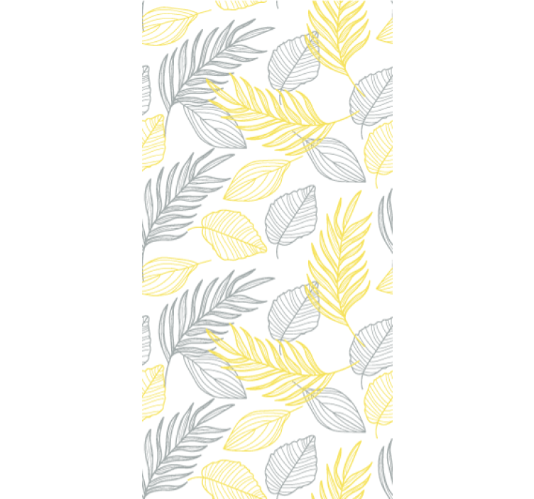 Cortina roller comedor hojas pantone - TenVinilo