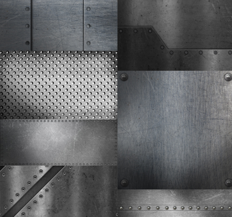 Cortina roller comedor pared de latón - TenVinilo