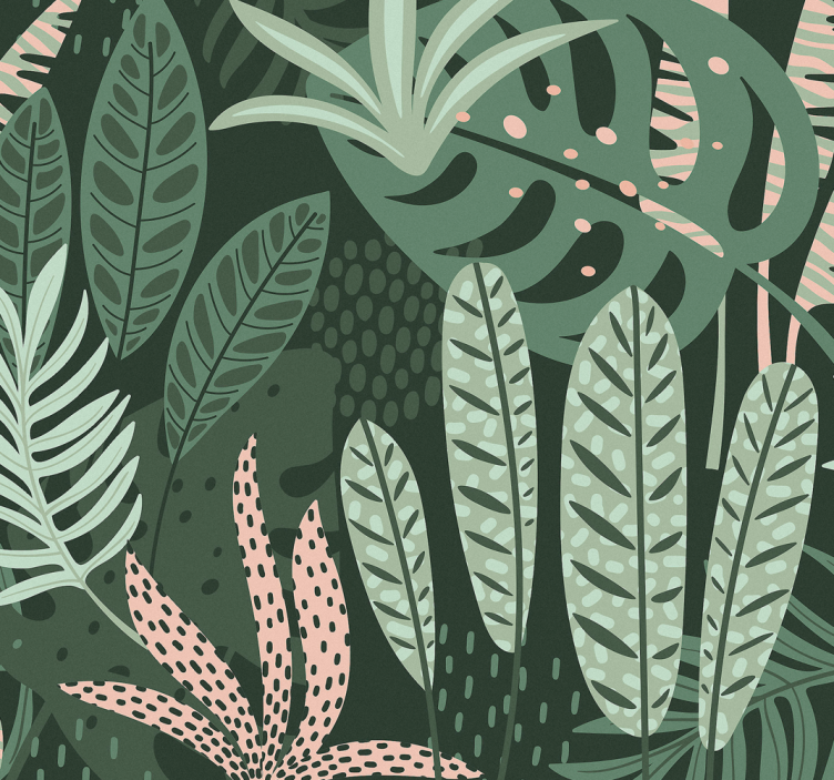 Cortina roller comedor palmeras de verano - TenVinilo