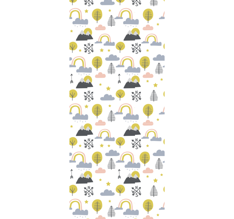 Cortina roller infantil escena natural divertida - TenVinilo