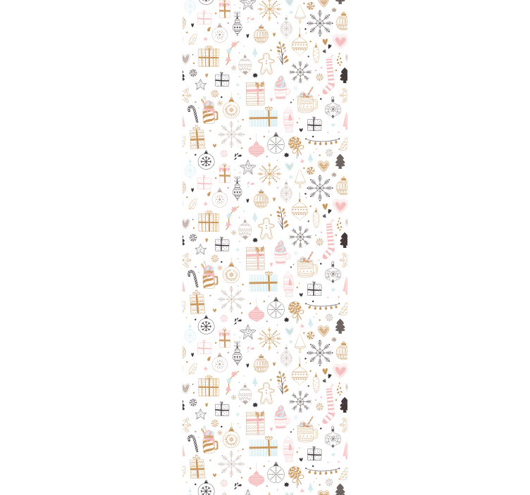 Cortina roller infantil patrón navideño invernal - TenVinilo