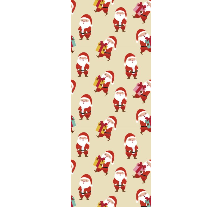 Cortina roller infantil papá noel sonriente y regalos - TenVinilo