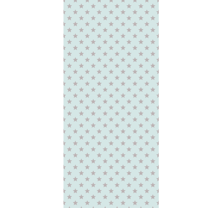 Cortina roller infantil fondo azul con estrellas grises - TenVinilo