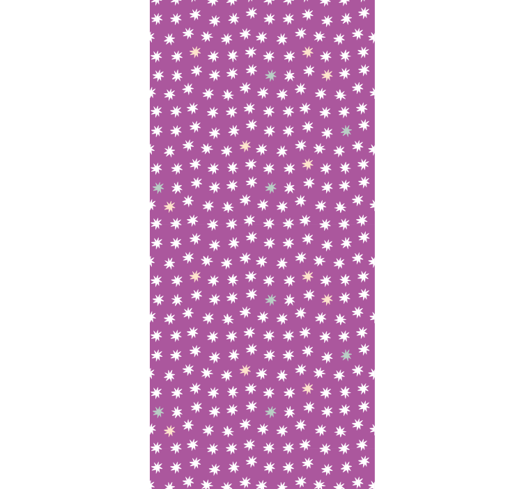 Cortina roller infantil estrellas blancas para niños - TenVinilo