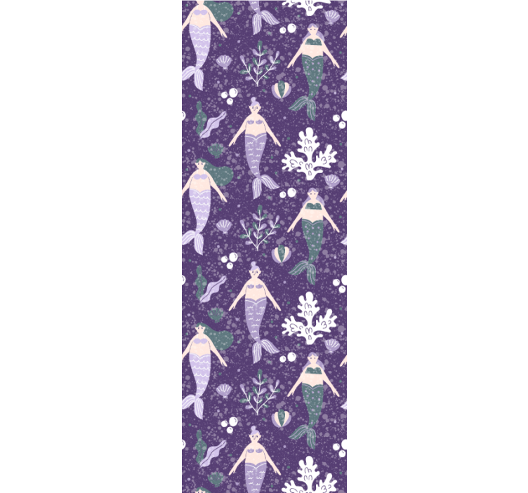 Cortina roller infantil salpicadura de sirena - TenVinilo