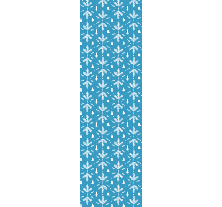 Cortina roller infantil estilo nórdico azul folk - TenVinilo