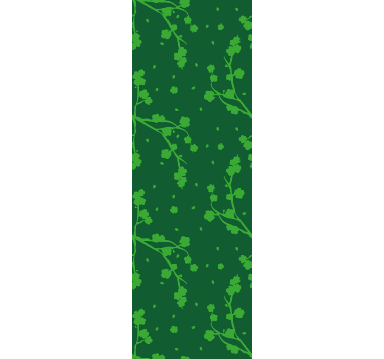 Cortina roller infantil árboles y ramas verdes coreanos - TenVinilo