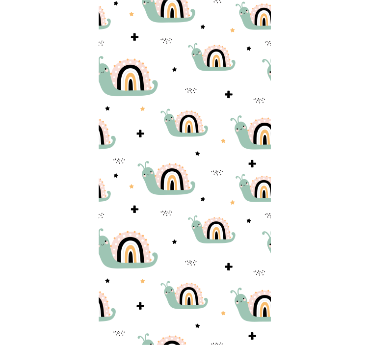 Cortina roller infantil caracolito arcoíris - TenVinilo