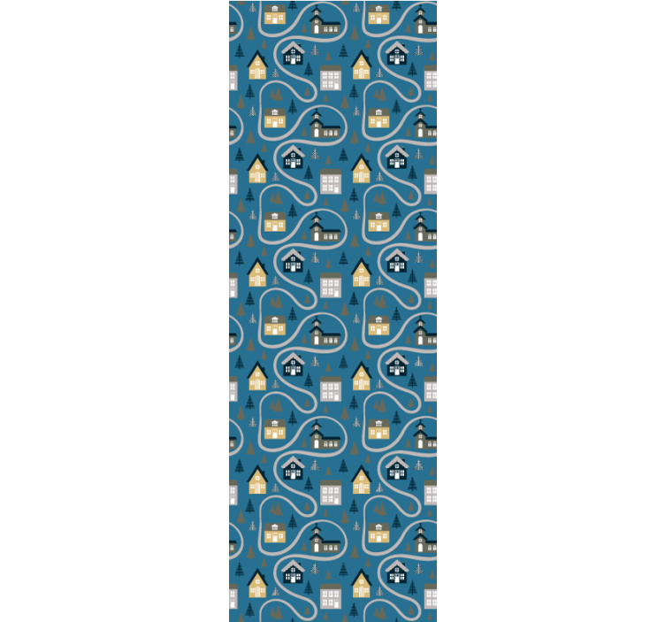 Cortina roller infantil mapa de la ciudad - TenVinilo