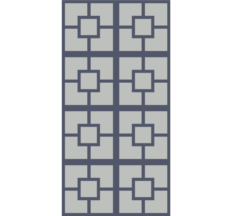 Cortina roller oficina diseño de cuadros - TenVinilo