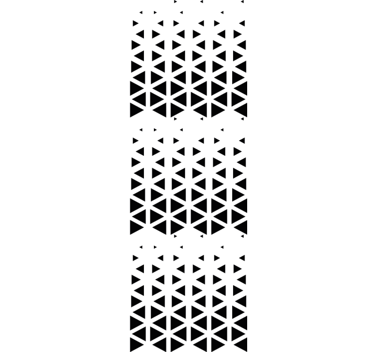 Cortina roller oficina efecto ombre geométrico - TenVinilo