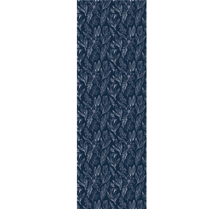 Cortina roller oficina diseño floral lirios sin fin - TenVinilo