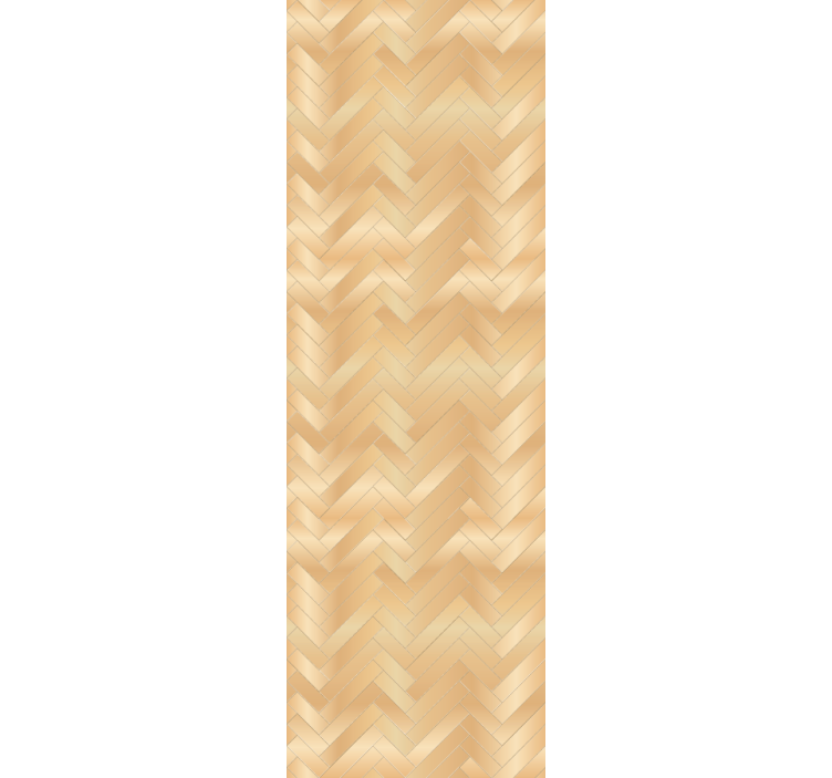 Cortina roller oficina patrón de madera dorada - TenVinilo