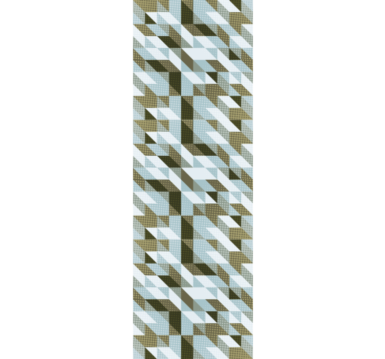 Cortina roller oficina triángulos modernos - TenVinilo