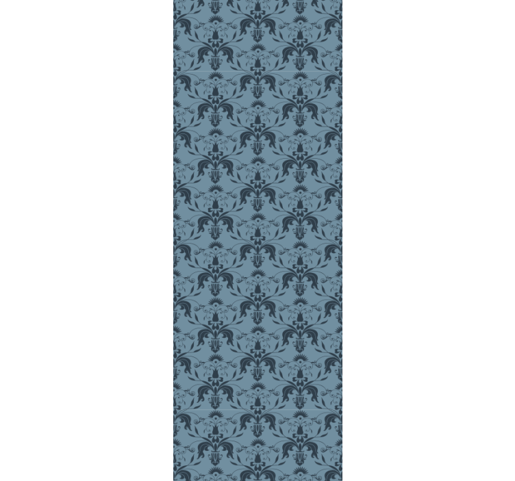 Cortina roller oficina formas florales - TenVinilo