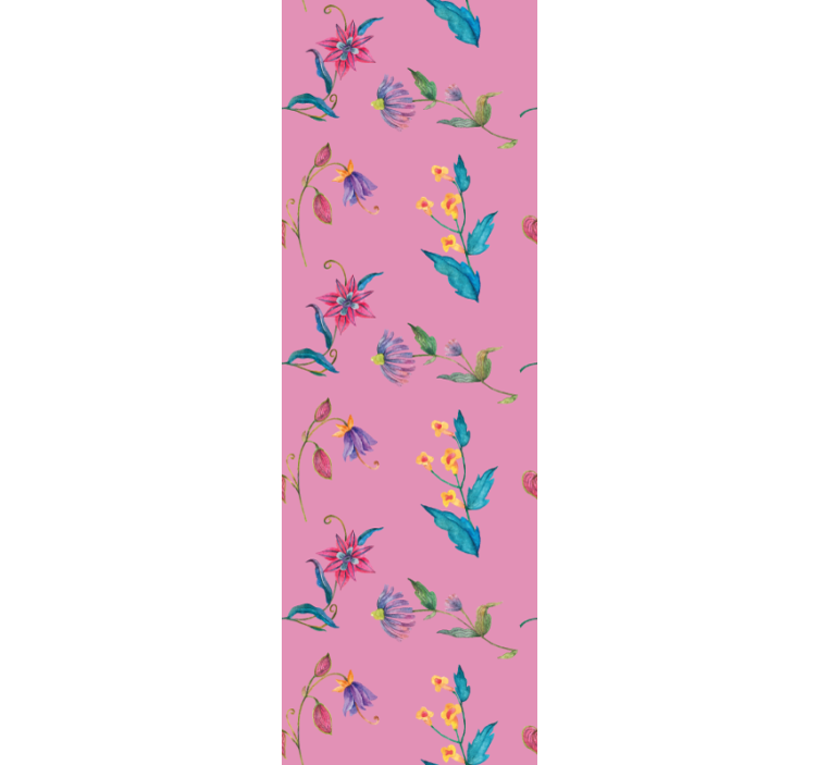 Cortina roller juvenil jardín dibujado ecléctico - TenVinilo