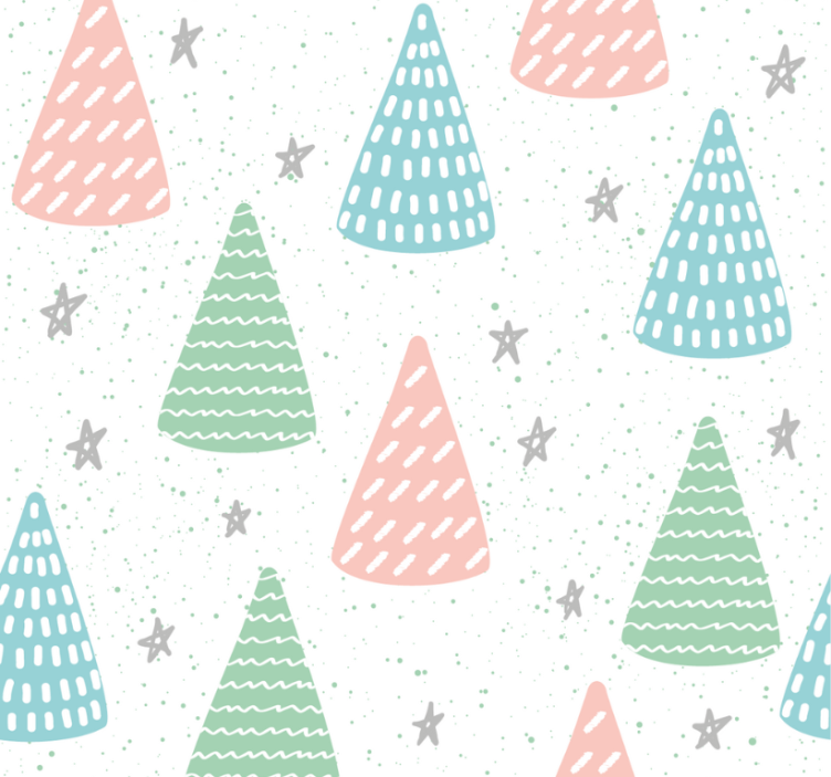 Cortina roller juvenil estrellas grises y troncos - TenVinilo