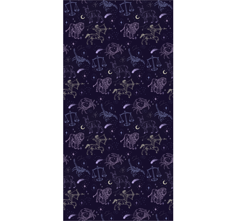 Cortina roller juvenil patrón constelación - TenVinilo