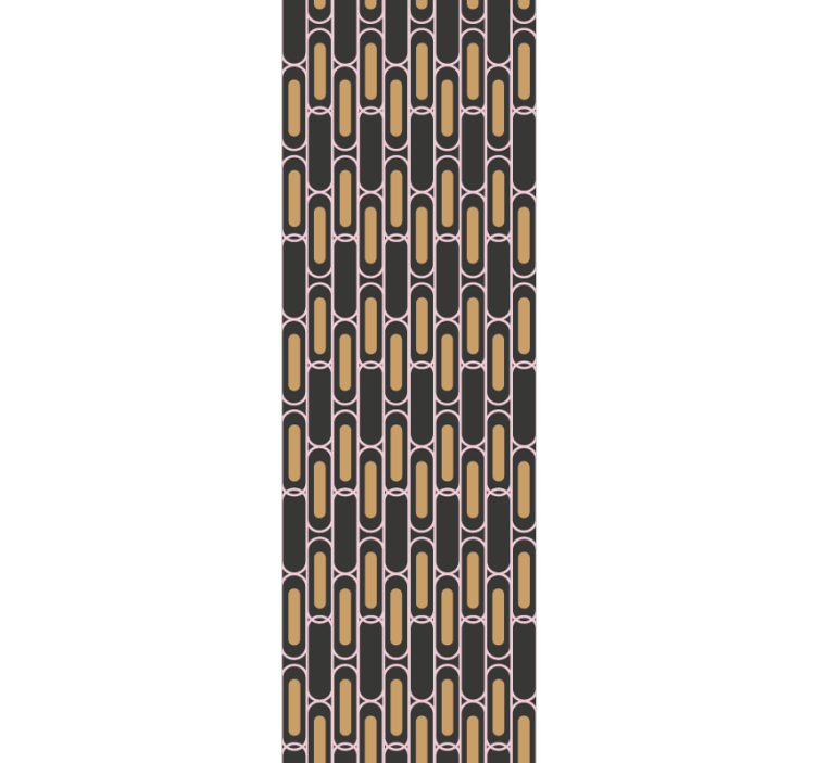 Cortina roller moderno disposición de líneas geométricas - TenVinilo