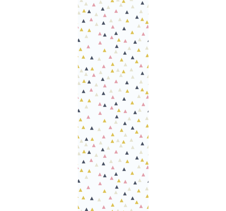 Cortina roller moderno patrón de triángulos minimalista - TenVinilo