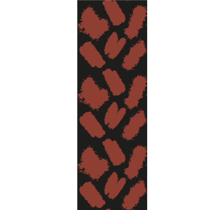 Cortina roller moderno salpicadura de pintura negra y roja - TenVinilo