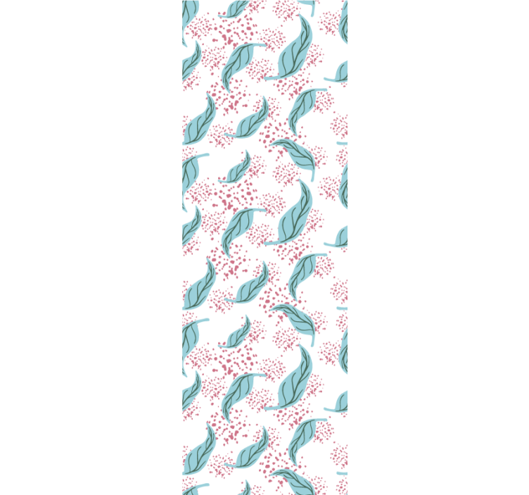 Cortina roller moderno salpicadura de pétalos azules - TenVinilo