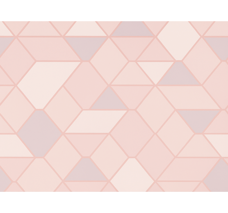 Cortina roller rosa figuras abstractas modernas rosas - TenVinilo