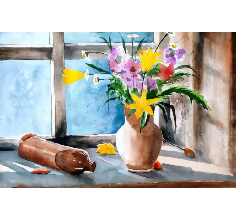 Cortina roller cocina vintage plantas - TenVinilo