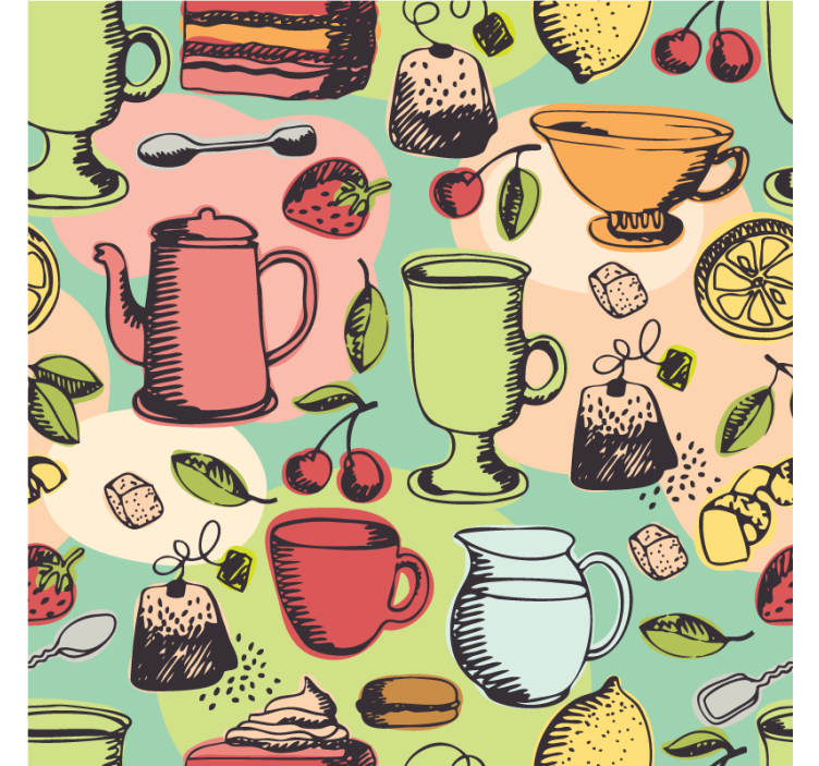 Cortina roller cocina alimentos cocina - TenVinilo