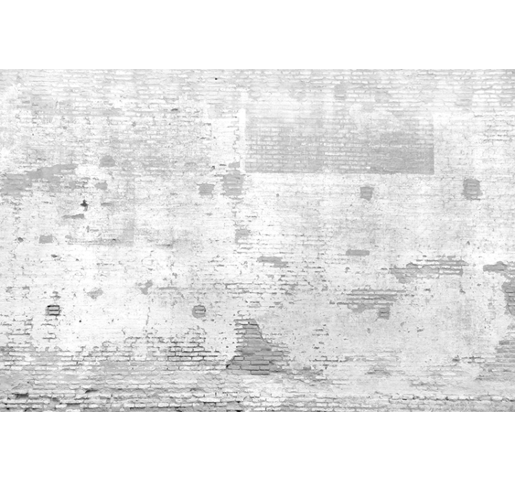 Cortina roller blanca pared blanca antigua - TenVinilo