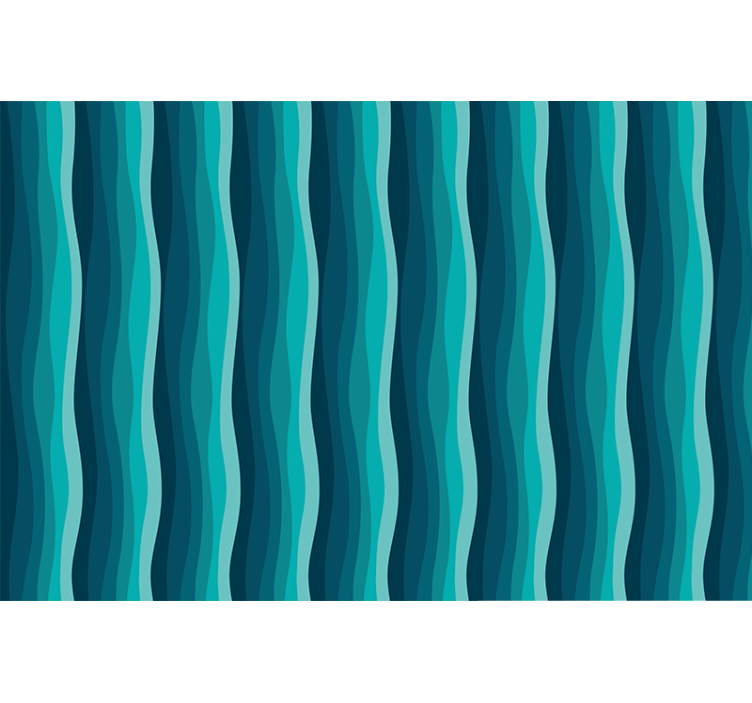 Cortina roller azul diseño de olas - TenVinilo