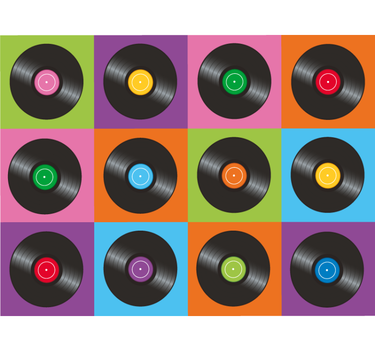 Cortina roller habitación platos de vinilo cocina - TenVinilo