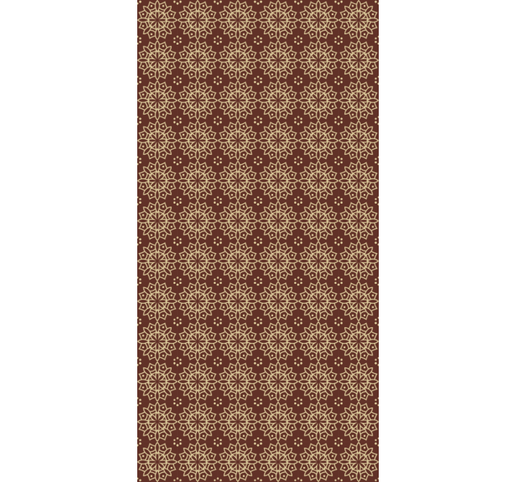 Cortina roller textura pantalla con motivos geométricos - TenVinilo