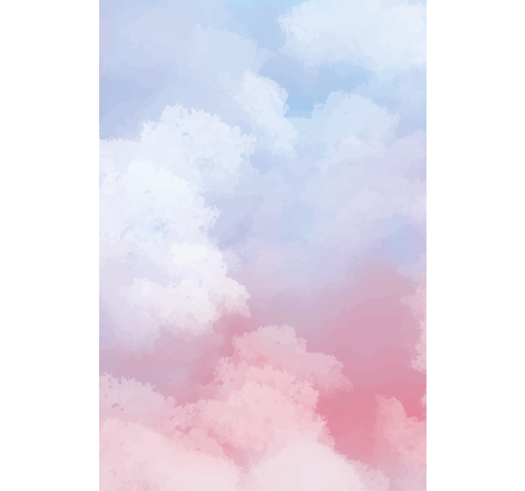 Estor enrollable nubes rosas y azules - TenVinilo