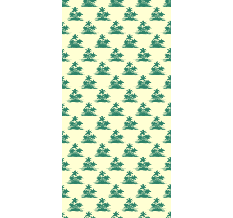 Cortina roller árboles siluetas de palmeras tropicales - TenVinilo