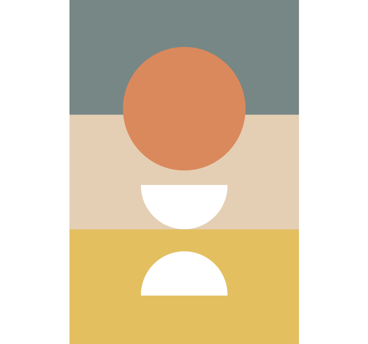 Estor dibujos 3 rayas con arte abstracto de la bandera del círcul - TenVinilo