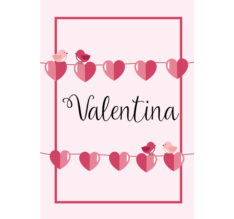 Cortina roller juvenil corazones de amor y nombre - TenVinilo