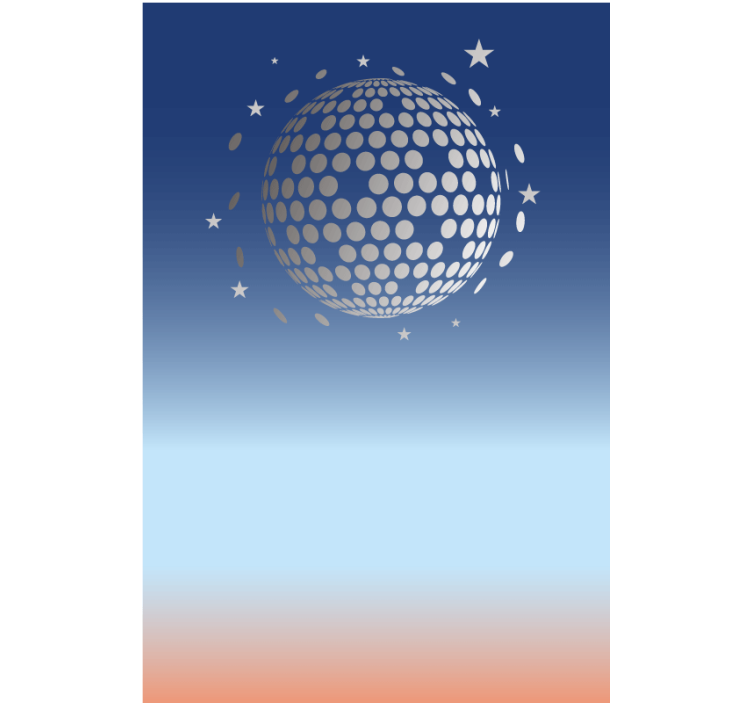 Cortina roller original vista abstracta de discoteca - TenVinilo