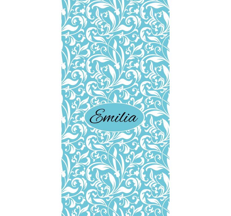 Cortina roller floral motivo de flores personalizado - TenVinilo