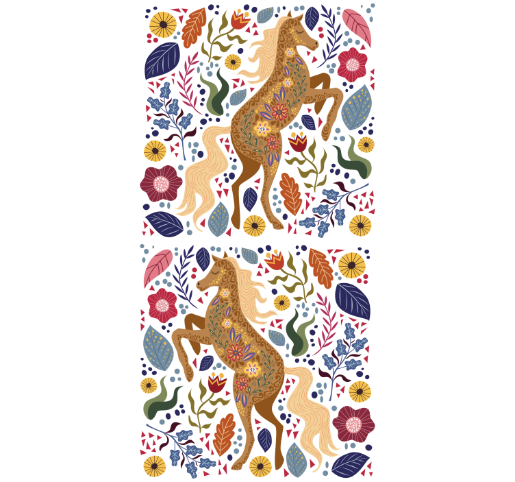 Cortina roller animales silueta majestuosa de caballo - TenVinilo