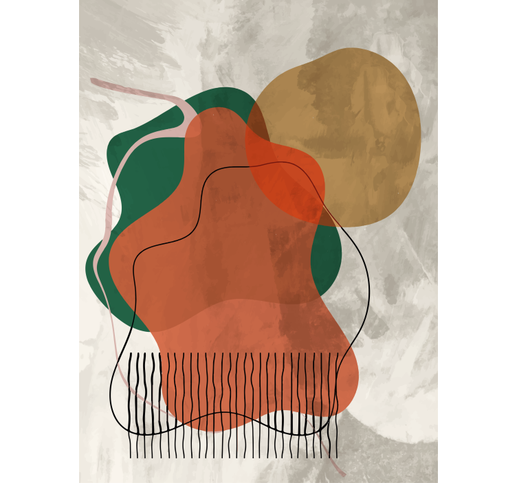 Cortina roller moderno formaciones abstractas - TenVinilo